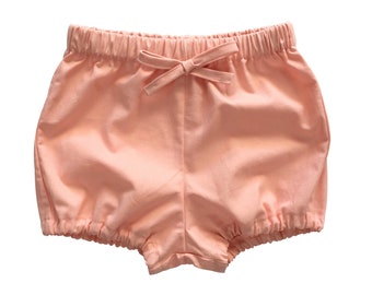 Peach Baby Bloomers, Spring and Summer outfit for girls