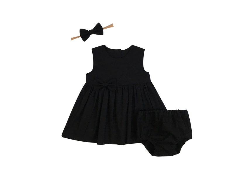 Little Black Dress Baby Black Dress Black Dress for Toddler Etsy