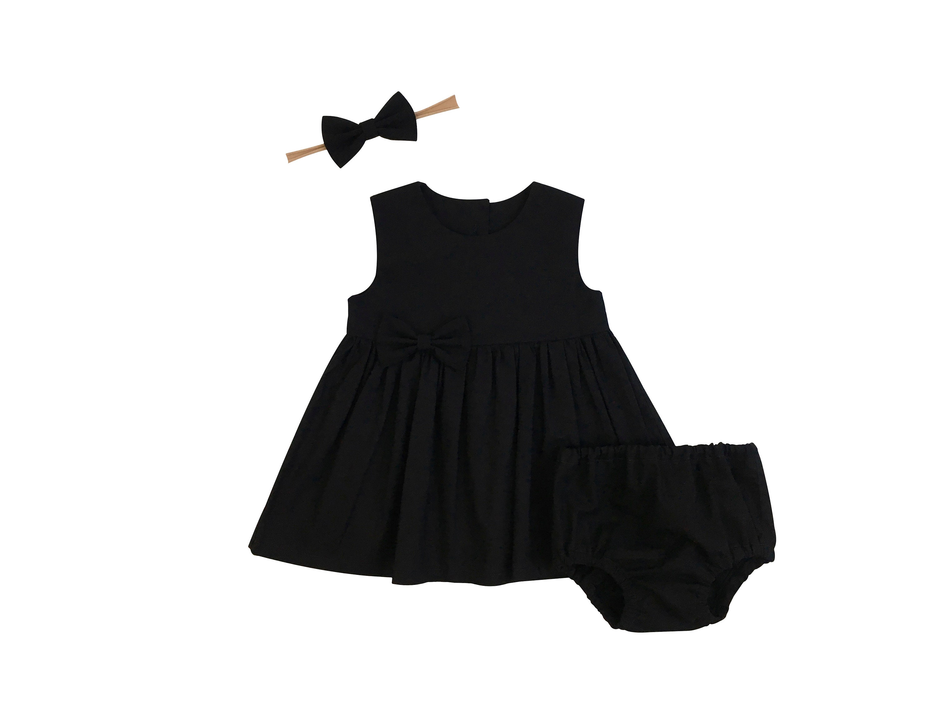 Little Black Dress Baby Black Dress Black dress for toddler Etsy