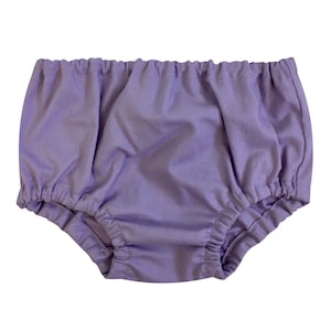 lilac baby bummies, bloomer, purple diaper cover for girl, lilac toddler girl bloomers