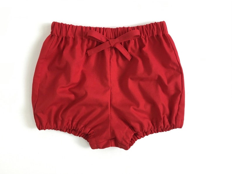 Baby Bloomer Shorts Red Bloomers Bubble Shorts Baby Etsy