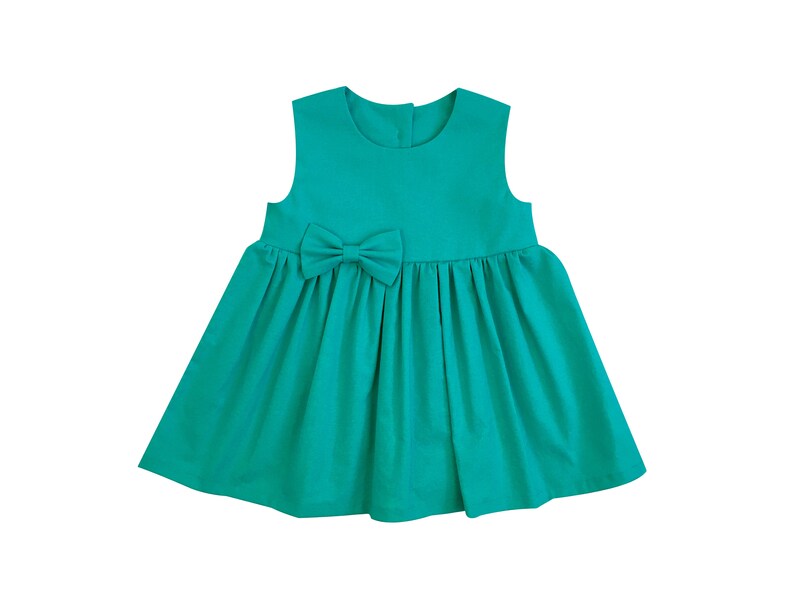 Teal baby dress baby girl dresses teal flower girl teal Etsy
