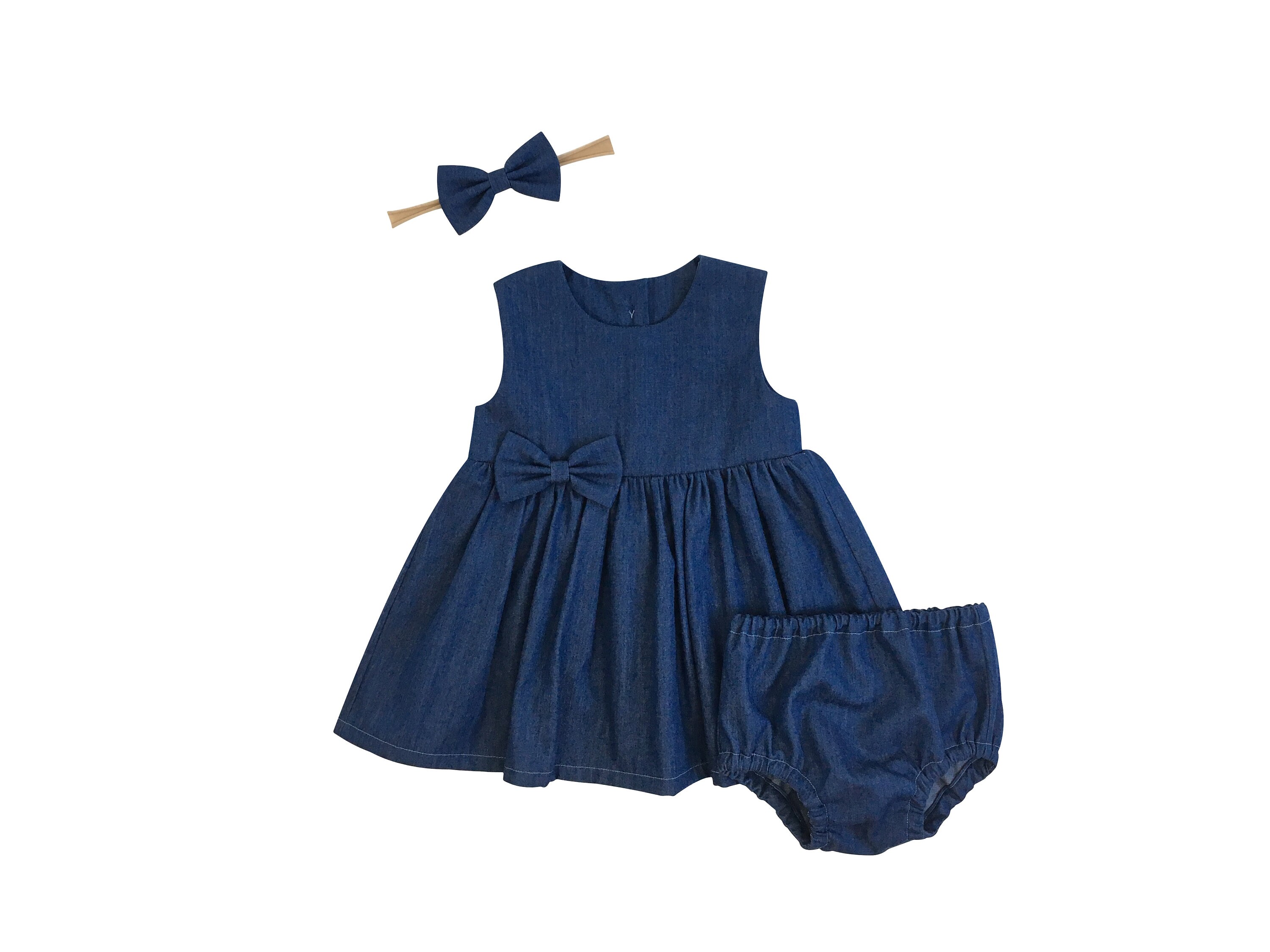 Denim Dress sleeveless blue jean dress girls denim dress | Etsy