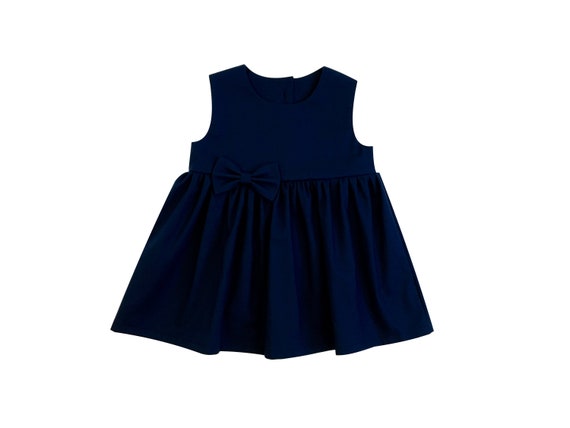 Navy Dress Navy Flower Girl Navy Toddler Dress Fall Outfit | Etsy