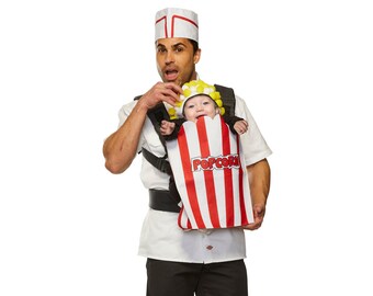 Movie Usher and Popcorn Baby Carrier Costume Etsy Canada