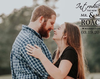 Marriage Announcement; Eloped Announcement; Introducing Newly Weds; Social Media Marriage Announcement; Wedding Announcement