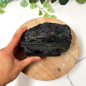 4 LBS Black Tourmaline Giant Piece Unique One Of A Kind Collector Specimen for Gifting Décor & Healing