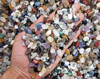1//4lb Natural Tumbled Citrine Quartz Crystal Bulk Stones Reiki Healing Gravel