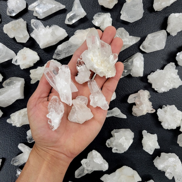 Clear Quartz Clusters, Raw Quartz Crystals Bulk,  Natural Healing Crystals