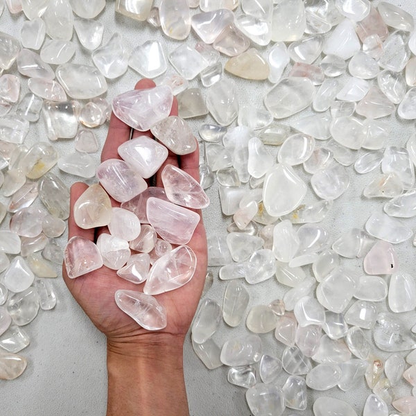 Tumbled Clear Quartz Crystals from Madagascar, Bulk Quartz Crystal Stone Tumbles