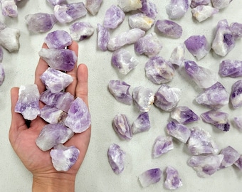 Amethyst Crystal Rough Madagascar Specimens Bulk Amethyst Raw Stones for Tumbling Crafting & Crystal Healing