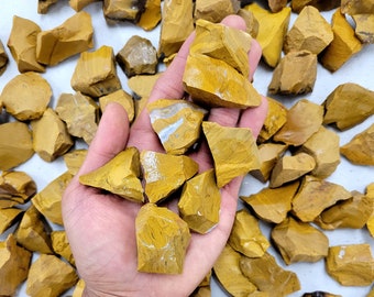 画材 Yellow jasper genuine Yellow Jasper Tumbled Stones, Polished Crystals 20/35MM - Etsy