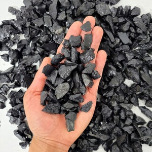 Shungite Stone Chips - Raw Shungite Stones From Russia - Rough Shungite Bulk