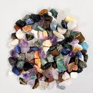Raw Crystal Chunks - 1&quot; to 2&quot; Assorted Crystals Bulk - Rough Natural Gemstones Mixed Lot Collection