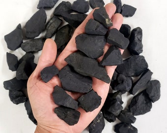 Shungite Stones - Raw Natural Chunks from Russia - Shungite Stone for Water Purification, EMF Protection, Detoxification