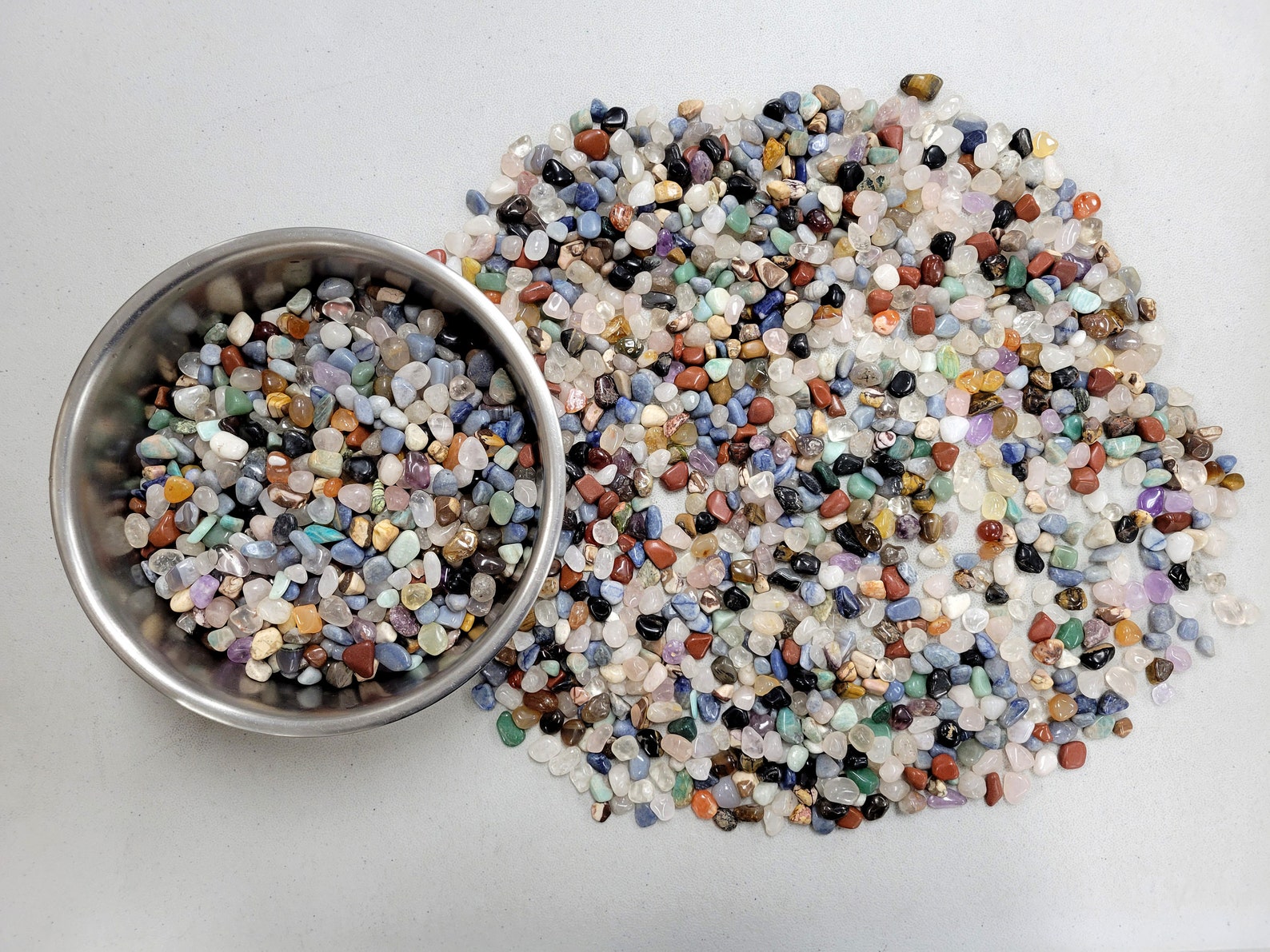 Mini Tumbled Crystals Brazilian Mix, Bulk Polished Tiny Natural ...