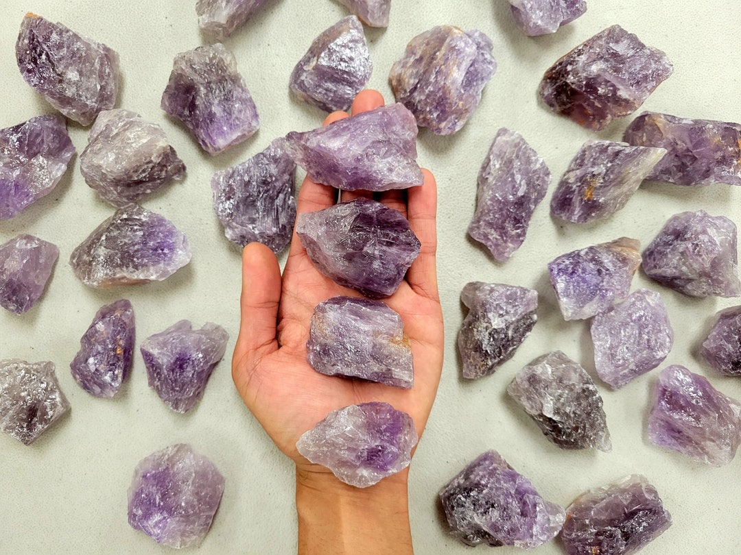 Large Rough Amethyst Crystal Chunks Bulk Gemstones Raw Stones for ...