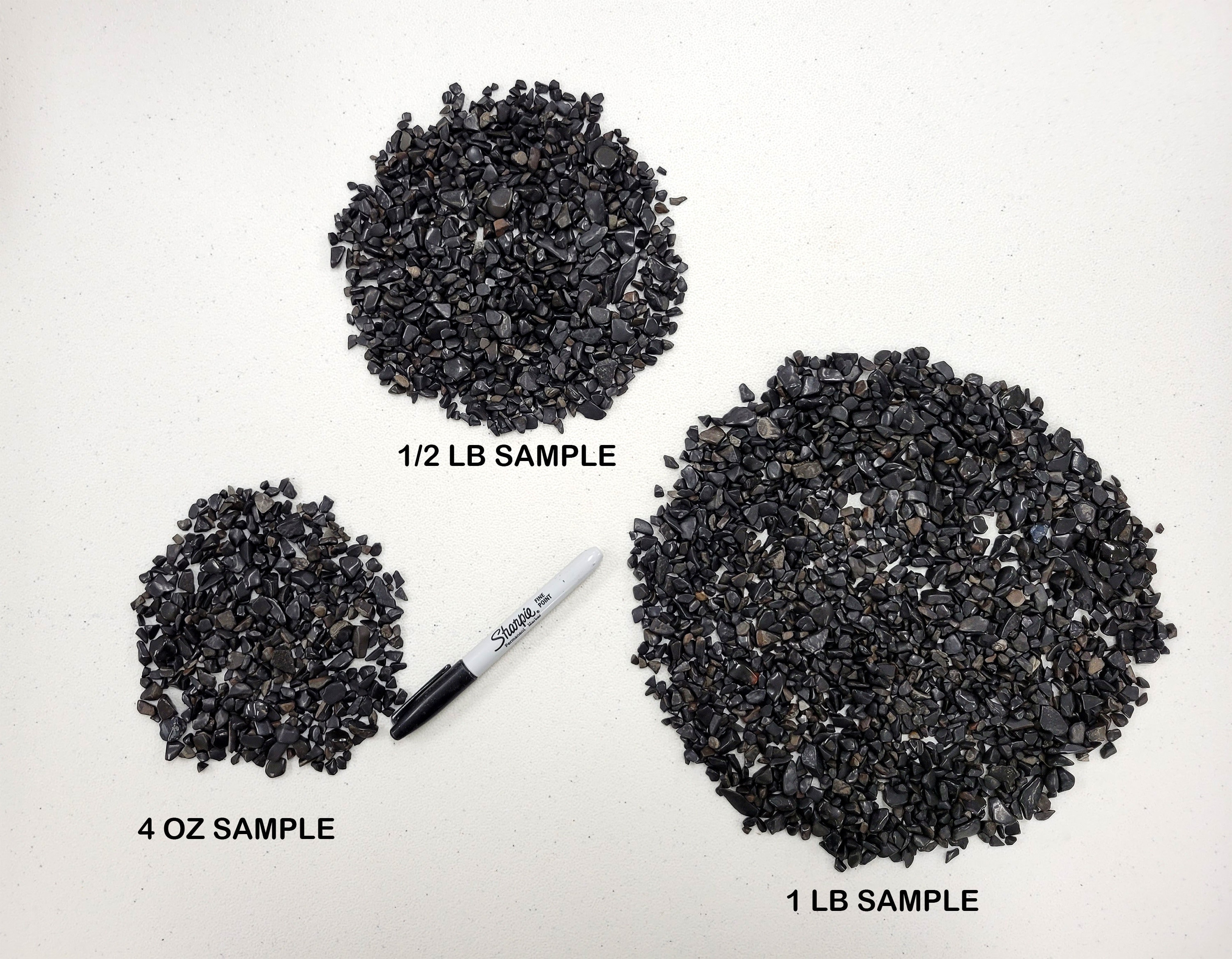 Tumbled Black Tourmaline Chips - Bulk Tumbled Tourmaline Crystals