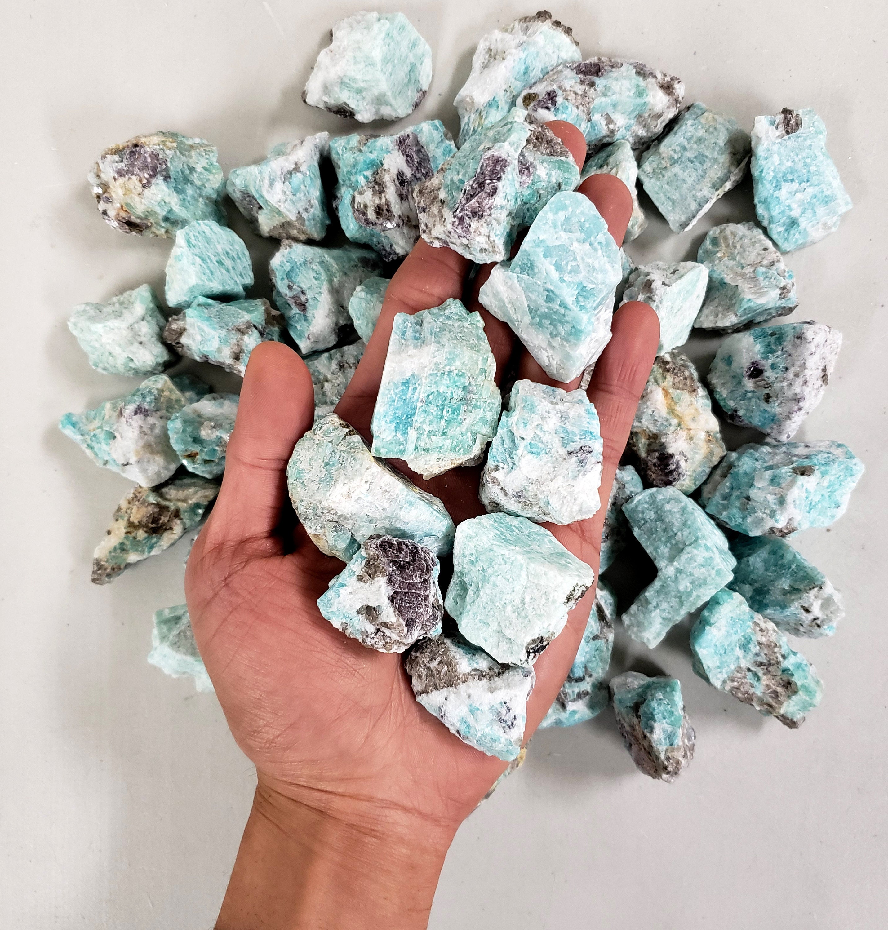 Raw Amazonite Crystal Bulk Wholesale Rough Stones For Etsy Raw Amazonite Crystal Bulk Wholesale Rough Stones For Etsy