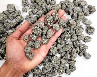 PYRITE Crystal Stone - Small Chunks Bulk Wholesale - Pyrite Fools Gold Chunks - Rough Stone Healing Crystals