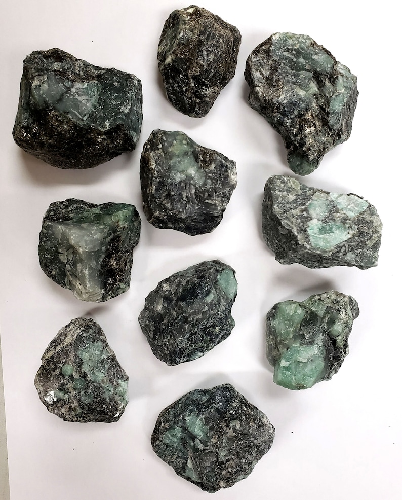 Raw Emerald Stone Large Chunk Emerald Rough Stone Emerald | Etsy