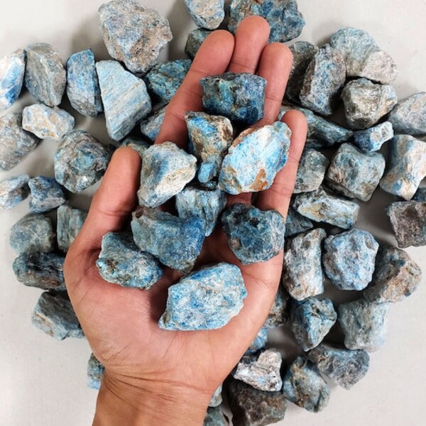 Raw Blue Crystal - Etsy