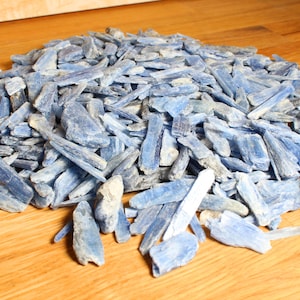Blue Kyanite Blades Natural Healing Crystals 4 oz, 8 oz, 1 lb, Bulk Lot - A Grade Kyanite