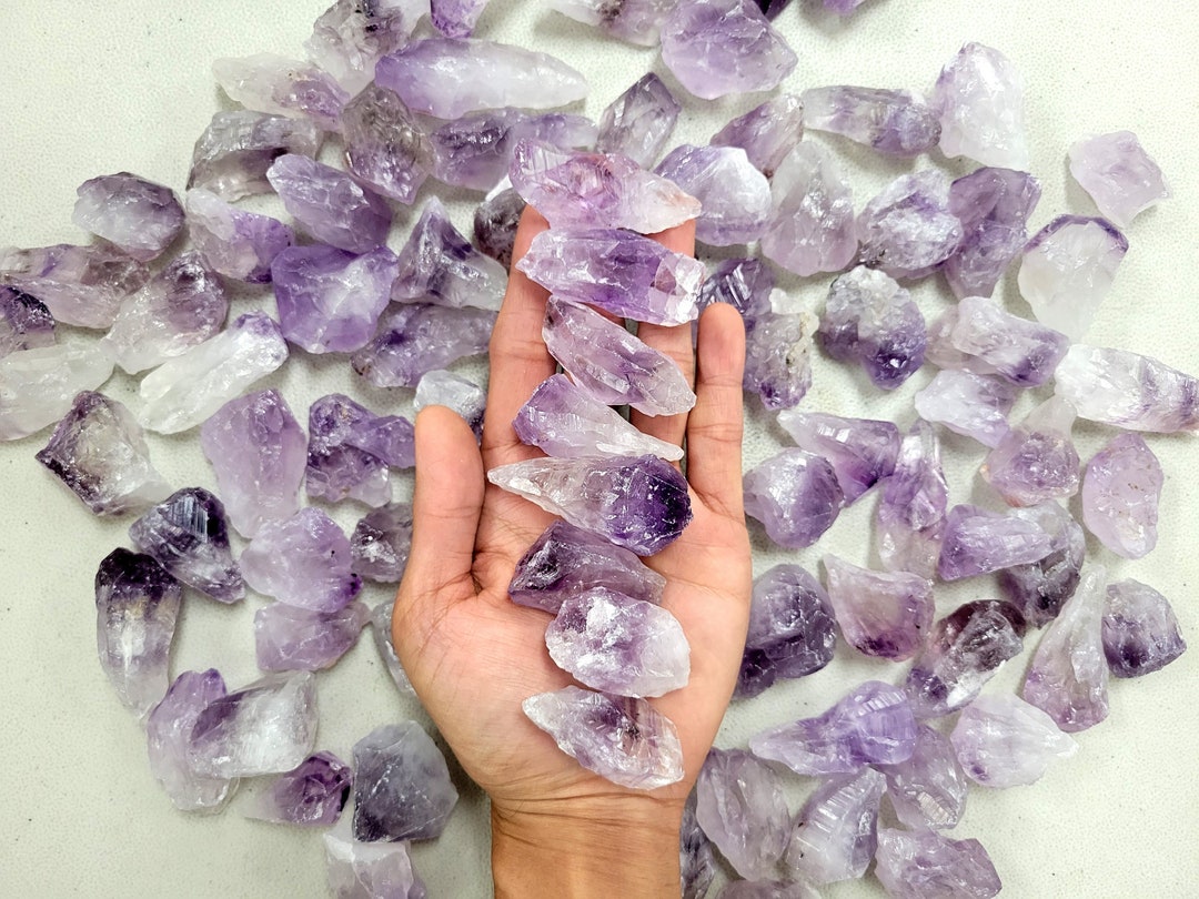 Amethyst Rough Points Natural Purple Healing Crystals Bulk Wholesale ...