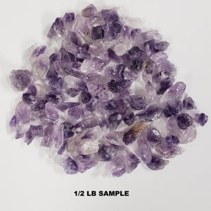 Amethyst Crystal Amethyst Crystal Points & Chunks Bulk Small Pieces for Crafting, Jewelry Making, Crystal Healing image 3