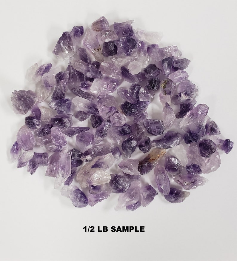 Amethyst Crystal Amethyst Crystal Points & Chunks Bulk Small Pieces for Crafting, Jewelry Making, Crystal Healing image 3
