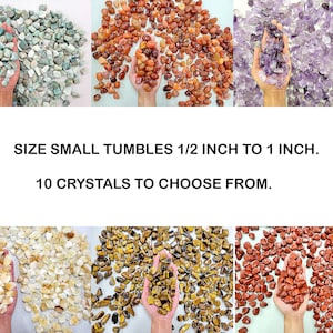 Bulk Tumbled Crystals  Size Small 1/2 inch to 1 inch Polished Gemstones for Jewelry Making Crafting & Crystal Healing