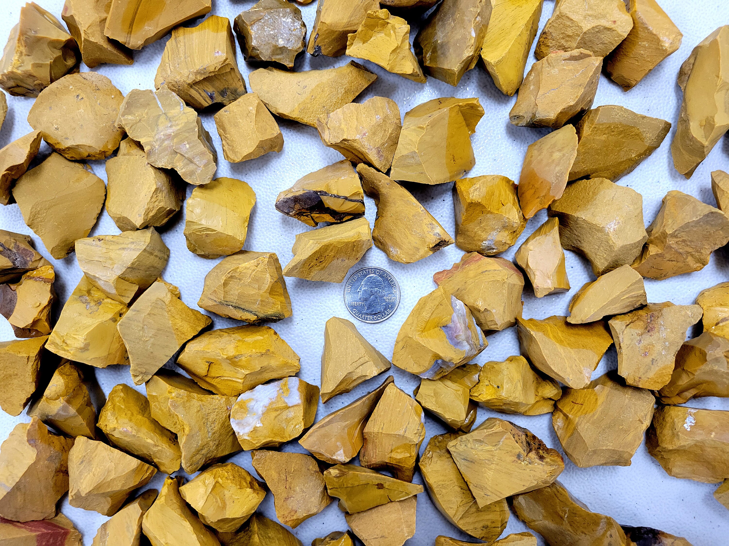 画材 Yellow jasper genuine 50g Tumbled Yellow Jasper Gemstone Crystals 15-35 Stones
