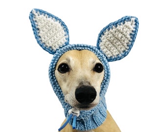 Knitted Bunny Ear Hat for Dog, Gift for Dog Lover