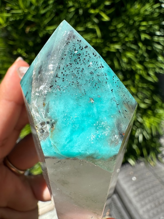 Extremely Rare - Large Ajoite in Quartz - Messina Mine, South