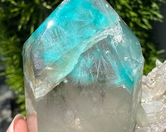 Extremely Rare - Large Ajoite in Quartz - Messina Mine, South