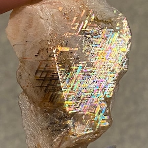 Famous Locality - Harts Range, Australia //Rainbow Lattice Sunstone