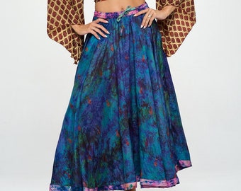 Galaxy long skirt, Handmade tie dye long skirt, size XS/S/M/L/XL/XXL