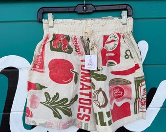 Vintage rice shack tomatoes shorts