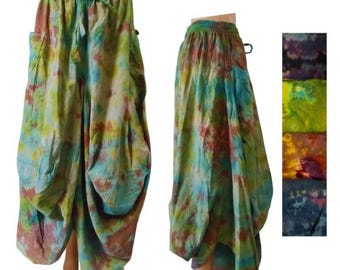 Cotton tie dye comfortable loose pant