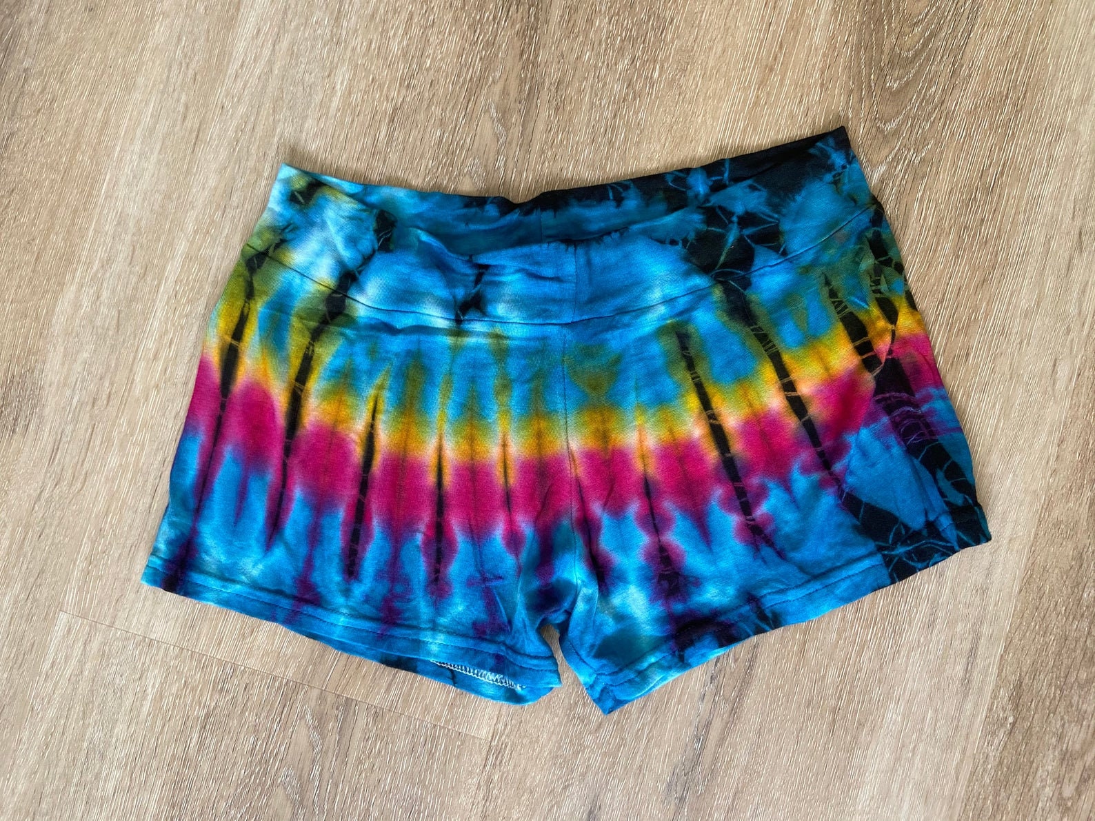 Tie dye shorts spandex shorts festival shorts yoga shorts | Etsy