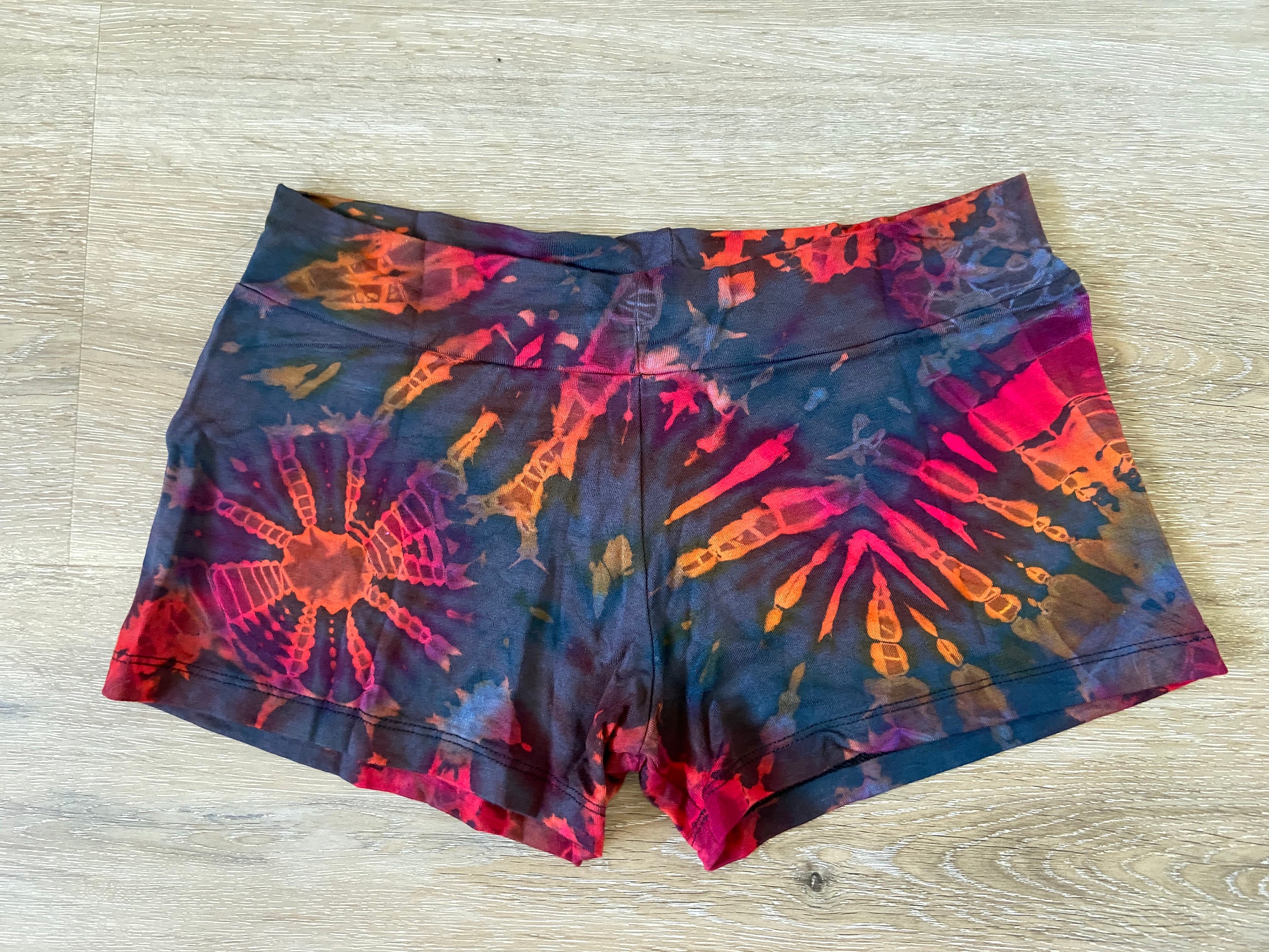 Tie dye shorts spandex shorts festival shorts yoga shorts | Etsy