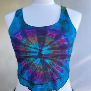 Bad Bitch Tie Dye Crop Top Yoga Top Festival Top Spandex - Etsy