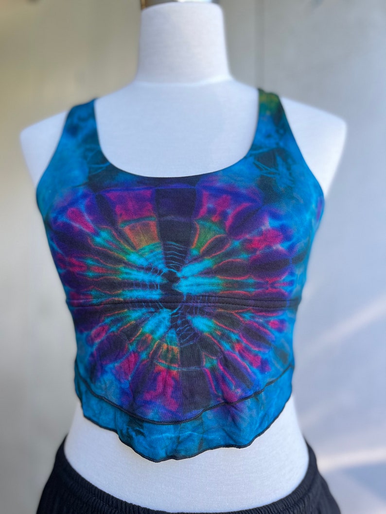 Bad Bitch Tie Dye Crop Top Yoga Top Festival Top Spandex - Etsy