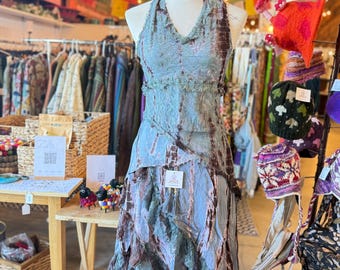 Bijpassende set met bijpassende tie-dye top en rok