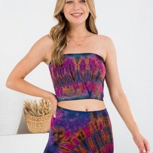 tie dye tube top image 4