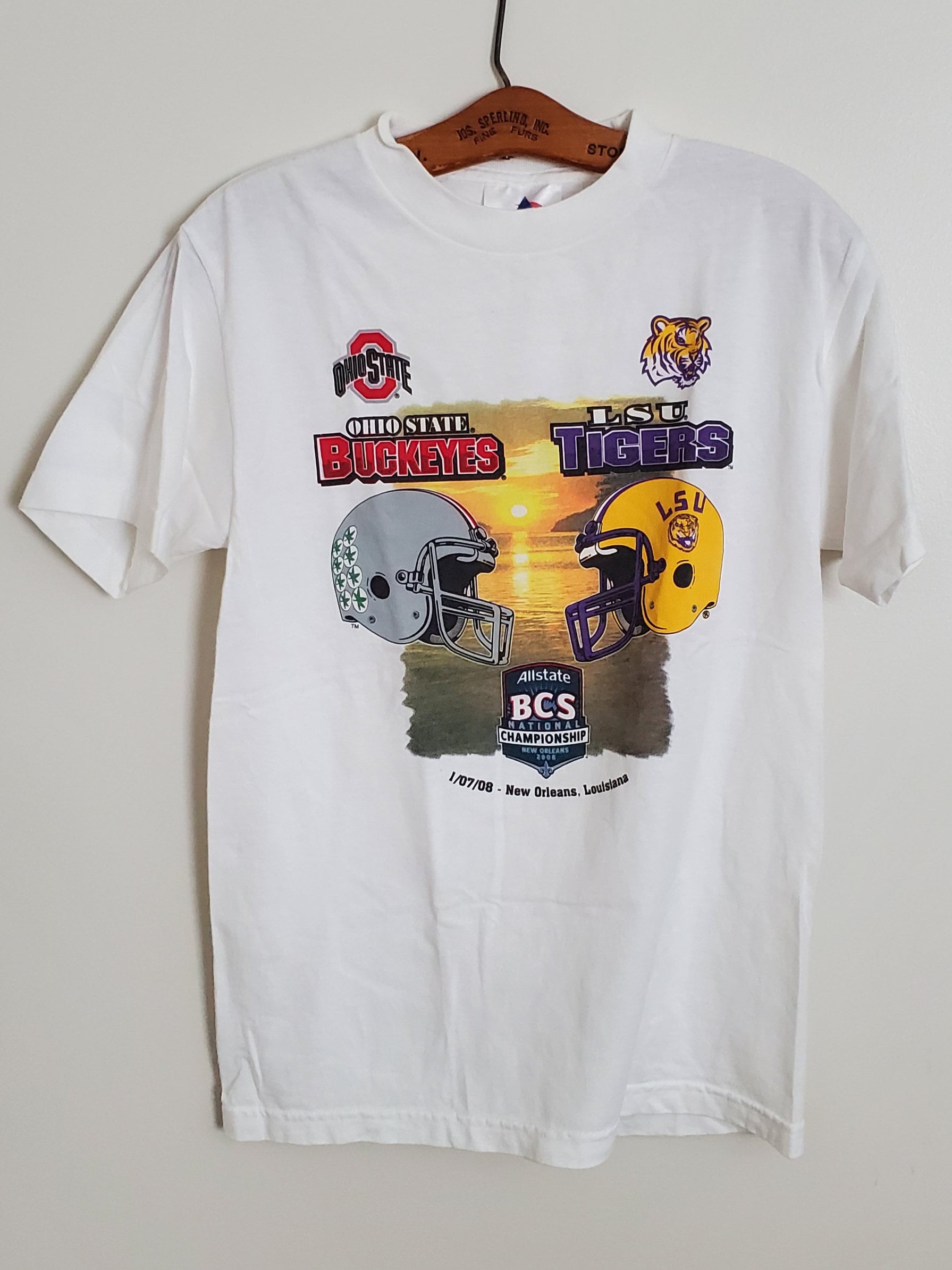 2008 BCS National Championship White LSU Tigers Vs Ohio