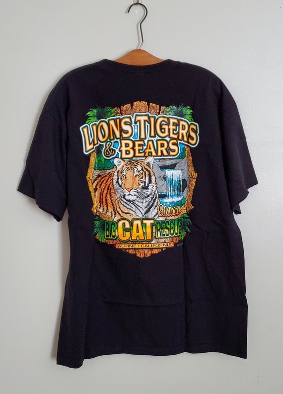 Vintage Big Cat Rescue Black t-shirt. XL