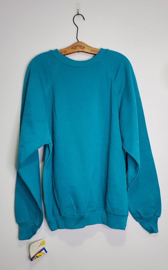 Vintage Teal crewneck sweatshirt 2XL