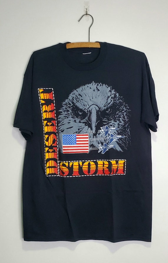 Vintage 90s Desert Storm military tshirt. LARGE