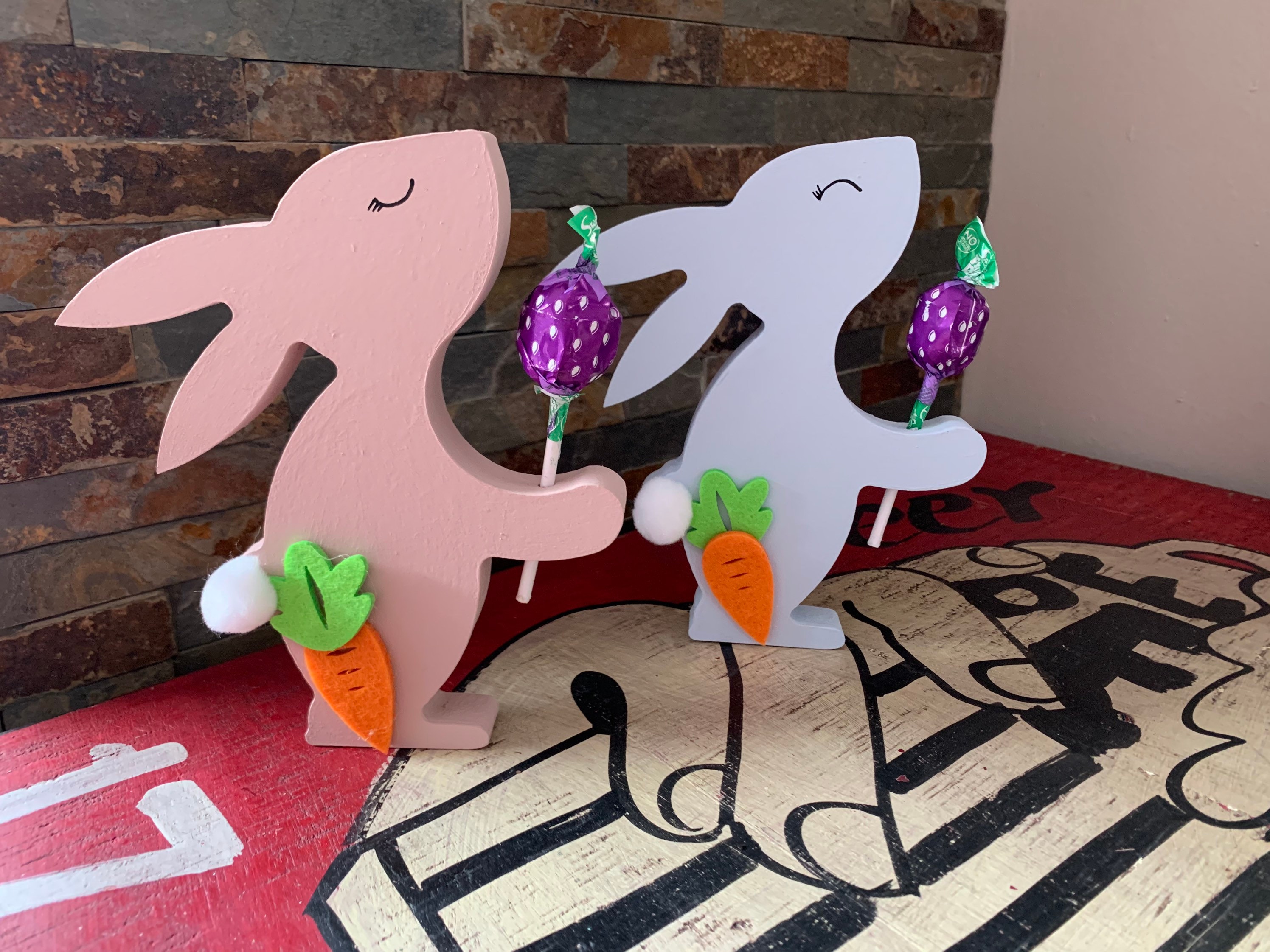 Decoración de Conejos de Pascua | Etsy